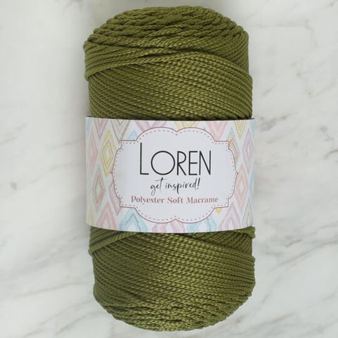 Sợi Loren Polyester Soft Macrame nhập khẩu từ Loren, đan móc túi, giỏ xách, nón, các đồ dùng trang trí nội thất