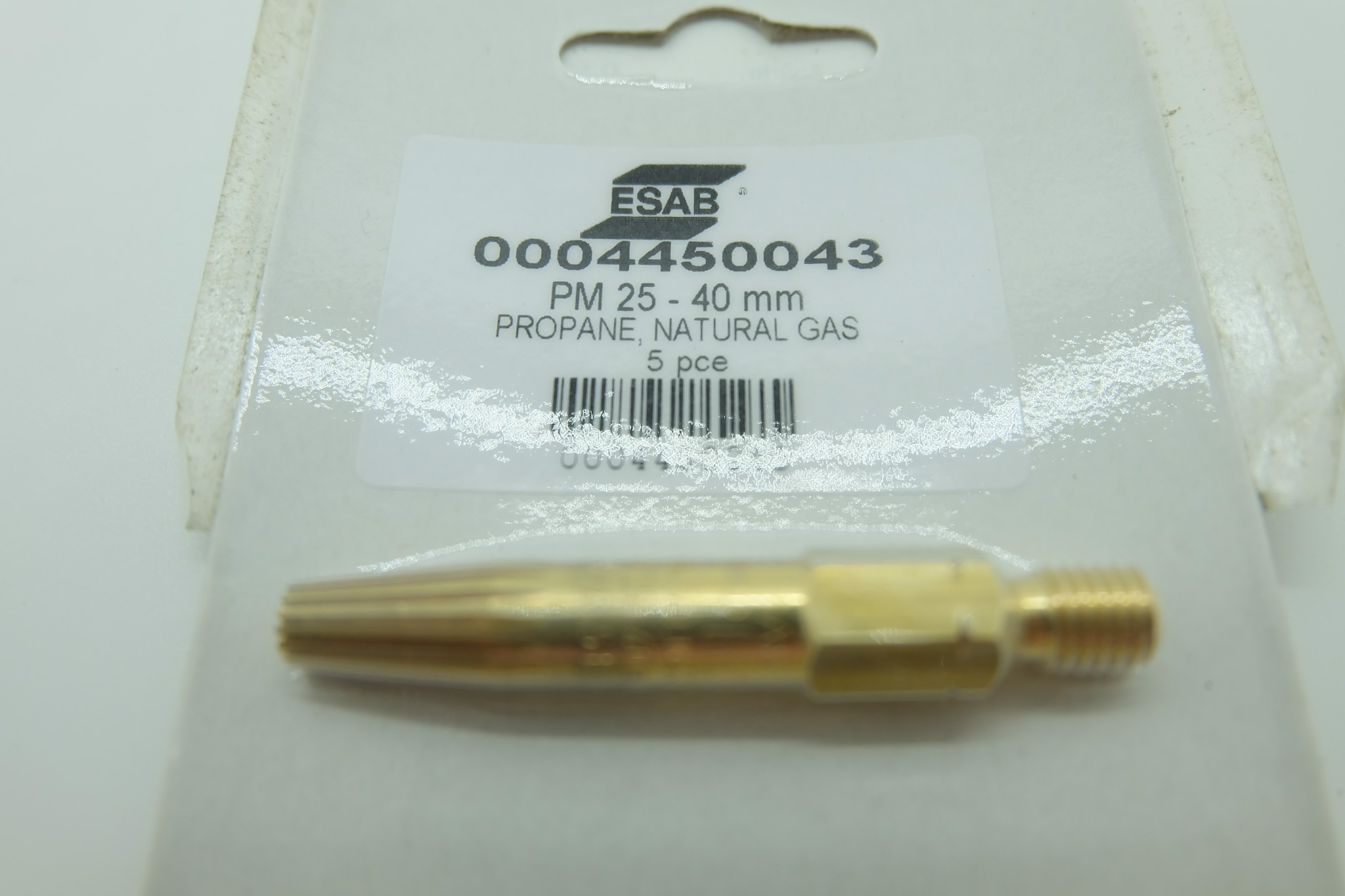 Esab 0004450041 Propane/Natural Gas Cutting Nozzle 6 - 15 mm, 5 Pcs