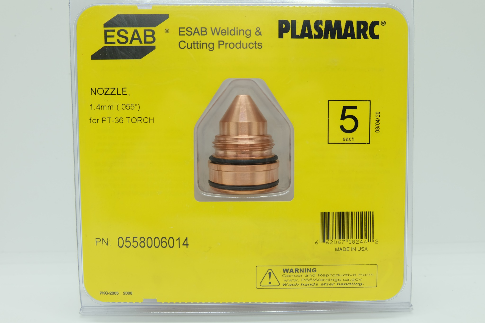 ESAB 0558006014 NOZZLE PLASMARC 1.4mm - 5 pcs