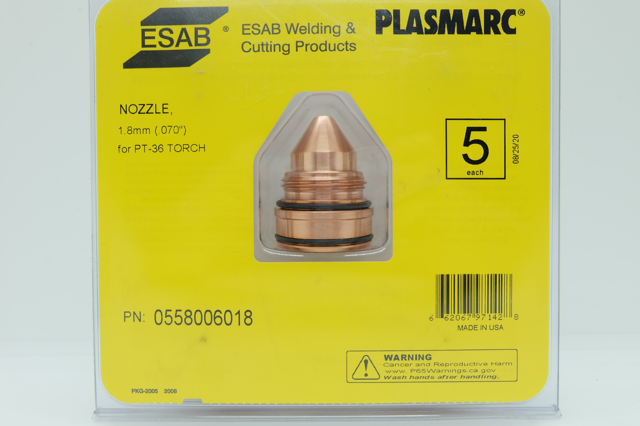 ESAB 0558006014 NOZZLE PLASMARC 1.4mm - 5 pcs