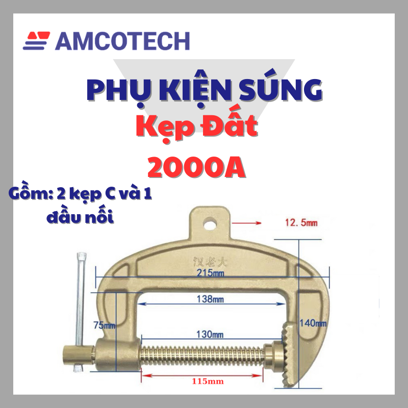 Kẹp Mass/Kẹp Đất Amcotech 2000A