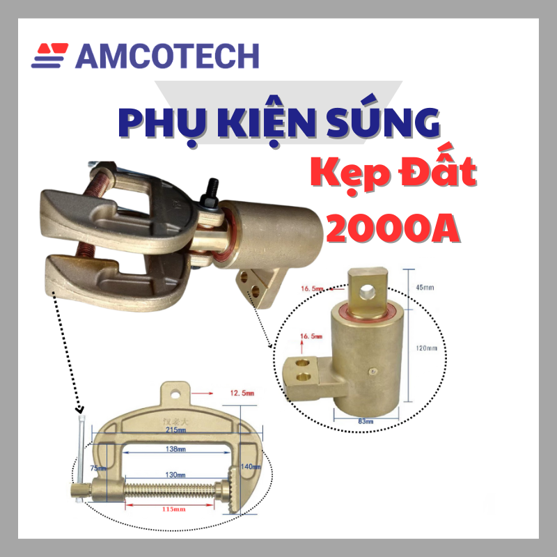 Kẹp Mass/Kẹp Đất Amcotech 2000A