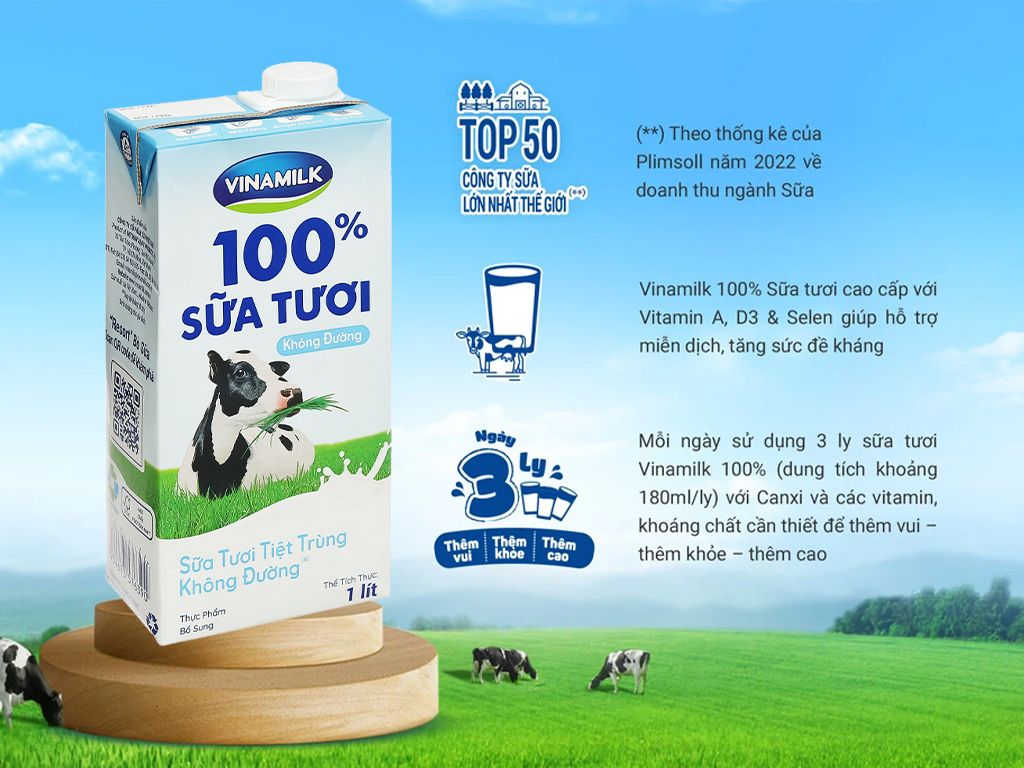 STTT VINAMILK KĐ 1LÍTX12 HỘP