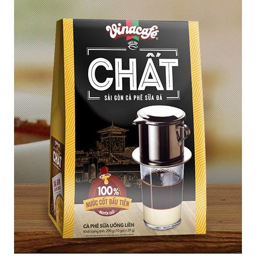 CÀ PHÊÊ VCF CHẤT SG -CÀ PHÊ SỮA ĐÁ 20 HỘP X 10G GÓIX 29G