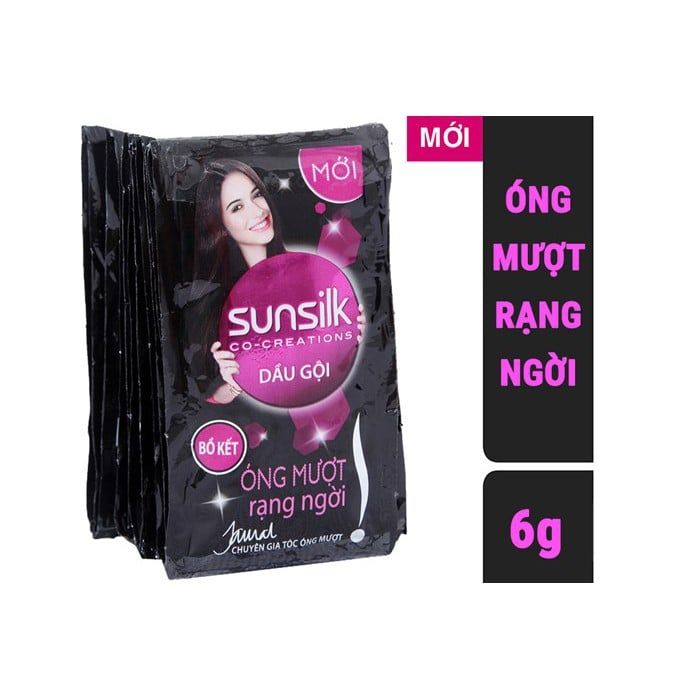 DẦU GỘI SUNSILK ĐEN 12 GÓI/DÂY X 60 DÂY/TH