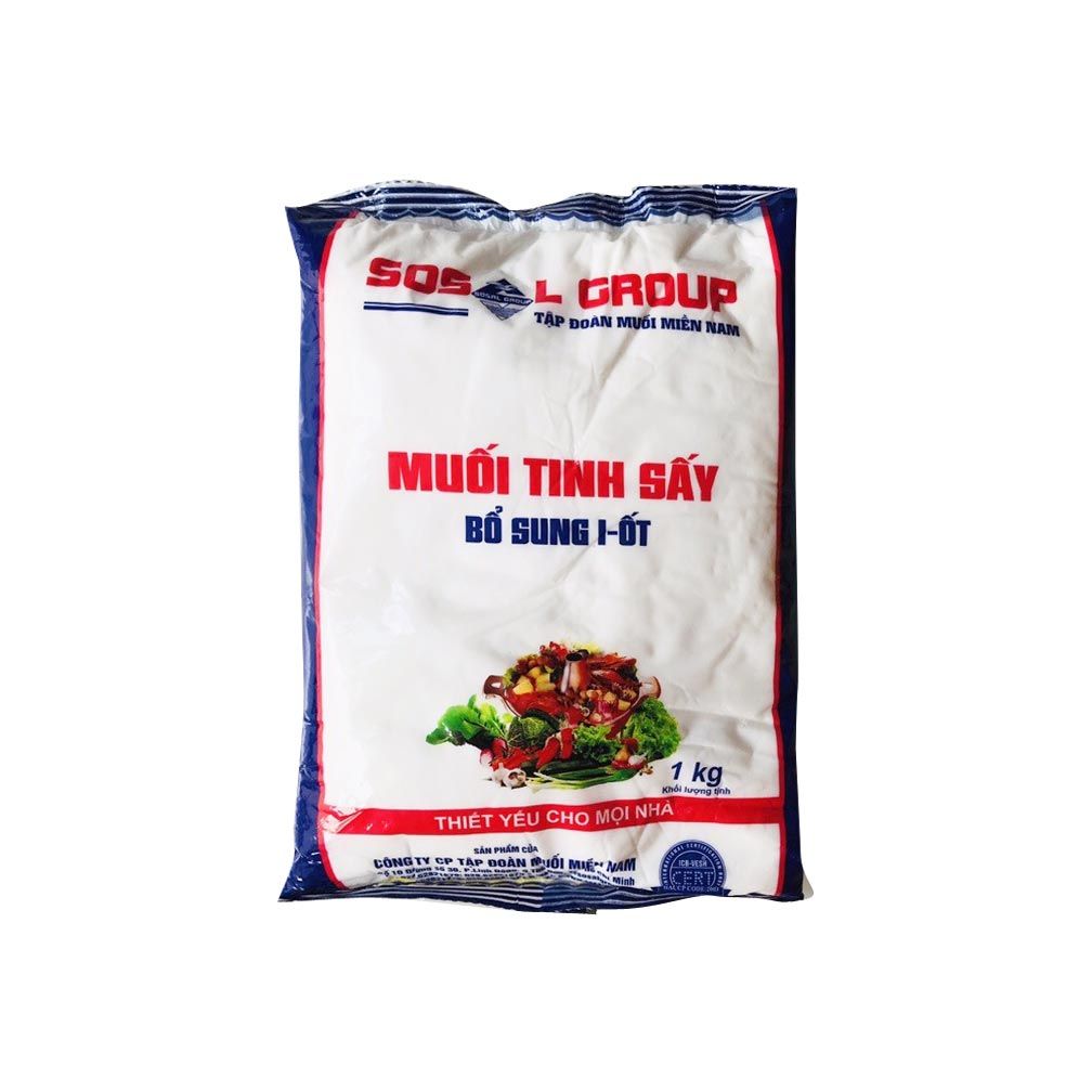 MUỐI I-ỐT 1KG X 25 KG (25 GÓI) -MIỀN NAM