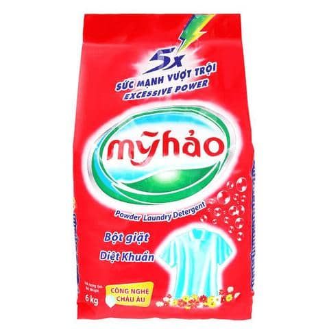 BỘT GIẶT 5X KHÁNG KHUẨN 6KG X 3 TÚI