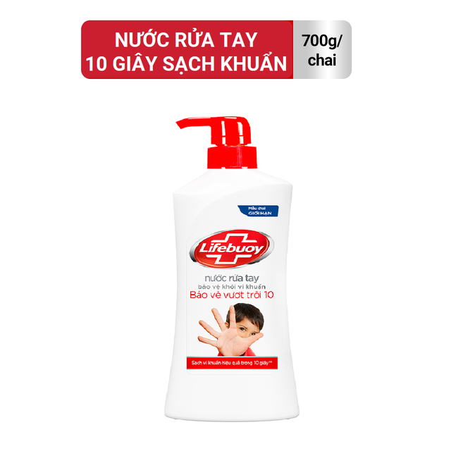 NƯỚC RỬA TAY LIFEBUOY BẢO VỆ VƯỢT TRỘI 700G/ 8 CHAI