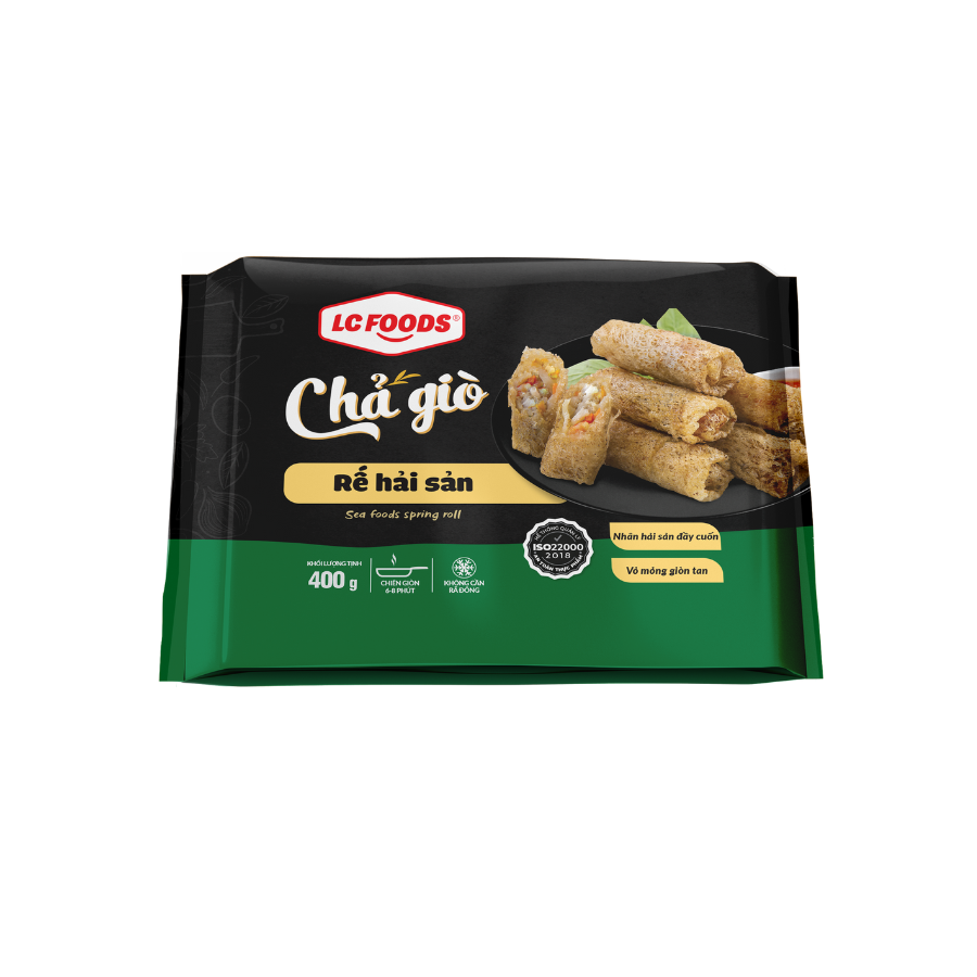CHẢ GIÒ RẾ HẢI SẢN LC 400G*10 GÓI