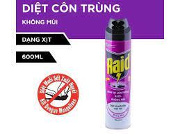 BÌNH XỊT CÔN TRÙNG RAID 600ML X 12CHAI