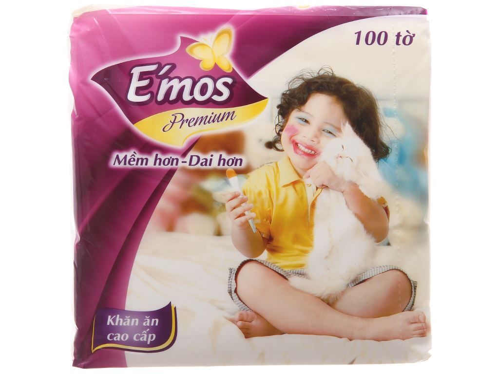KHĂN ĂN E'MOS 100 TỜ X 30 BICH/THÙNG