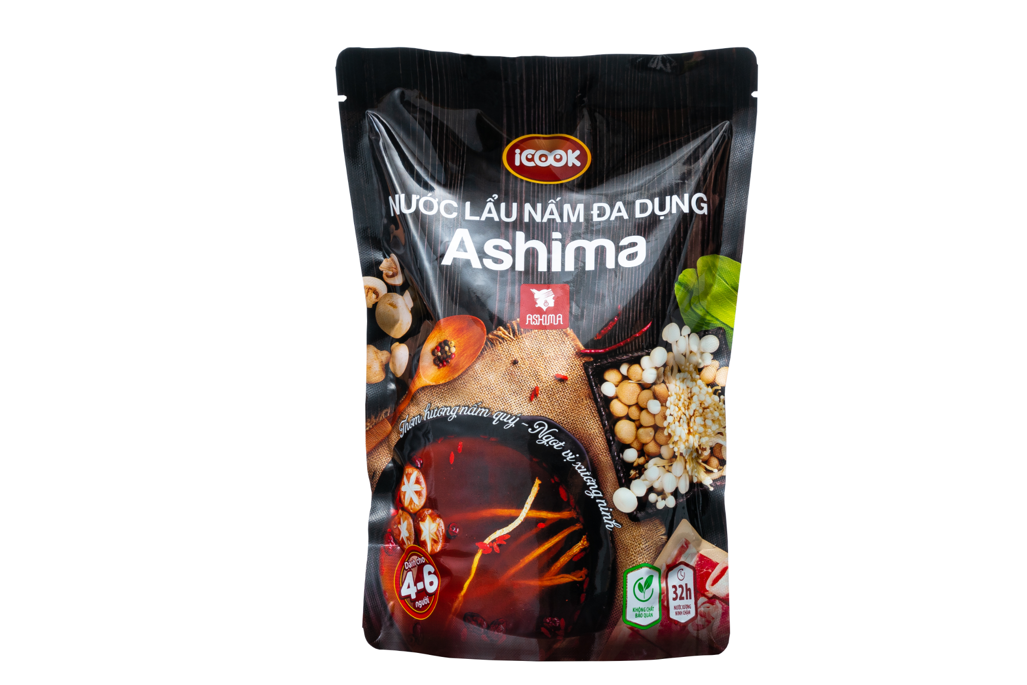 Nước lẩu nấm đa dụng Ashima 1000ml