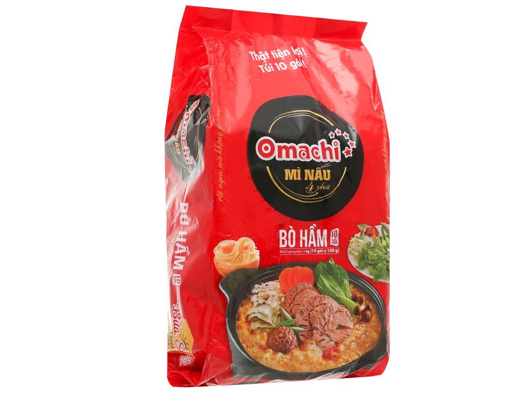 MÌ NẤU OMC 4' VỊ BÒ HẦM 100 GÓI X 100G