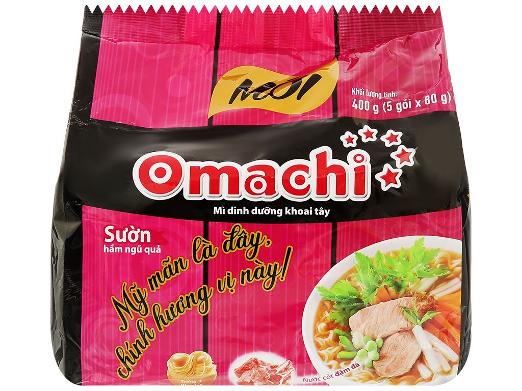 MÌ OMACHI SƯỜN 6BL X 5GÓI X 80GR
