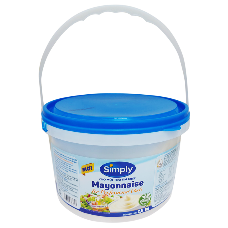 MAYONNAISE SIMPLY FOR PROFESSIONAL CHEFS 2.5KG (4 XÔ)