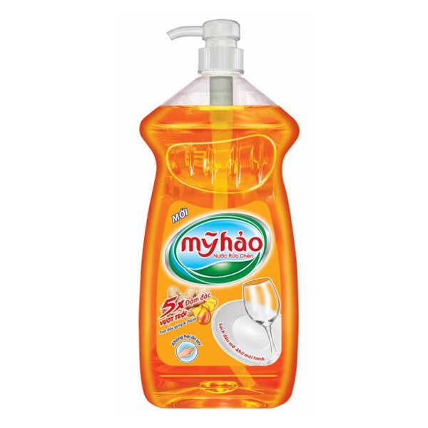 NƯỚC RỬA CHÉN MỸ HẢO 5X HƯƠNG GỪNG 1,5KG CHAI X 10 BÌNH