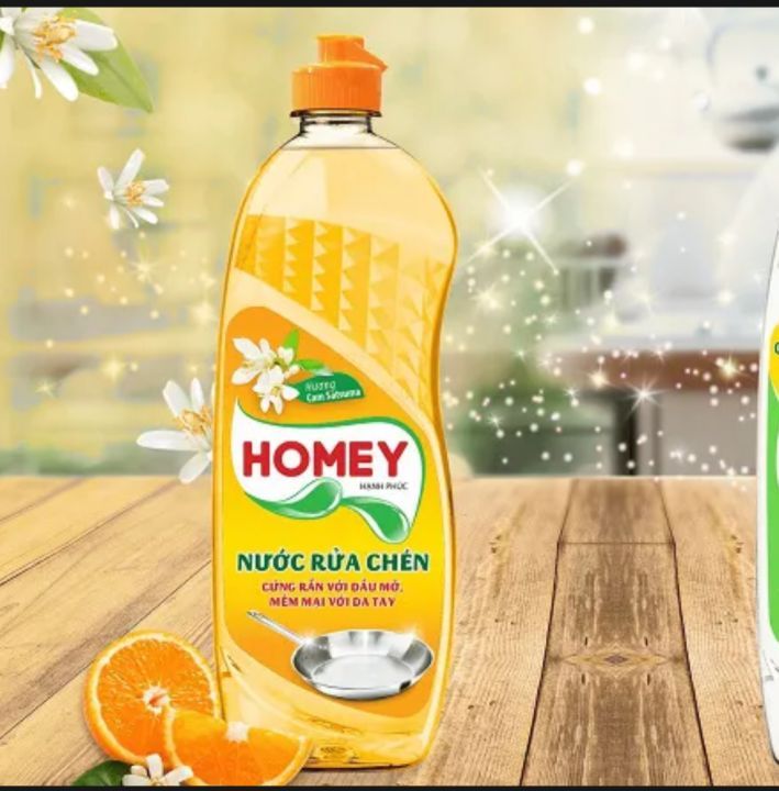NƯỚC RỬA CHÉN HOMEY HƯƠNG CAM SATSUMA 15CHAI X 750GR