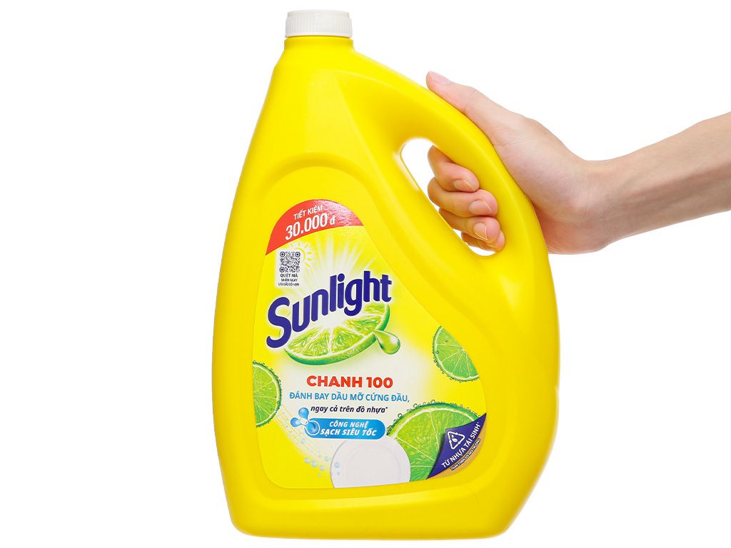 NƯỚC RỬA CHÉN SUNLIGHT CHANH 3,6KG X 3 CAN
