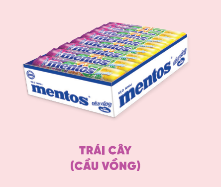 Kẹo Nhai Mentos hộp 16 thỏi