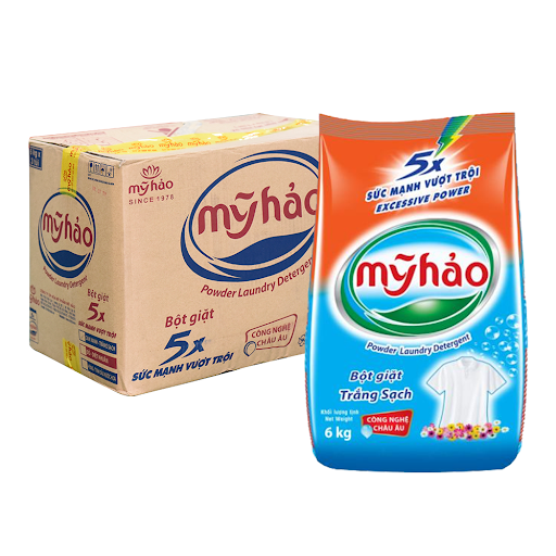 BỘT GIẶT 5X TRẮNG SÁNG 6KG X 3 TÚI