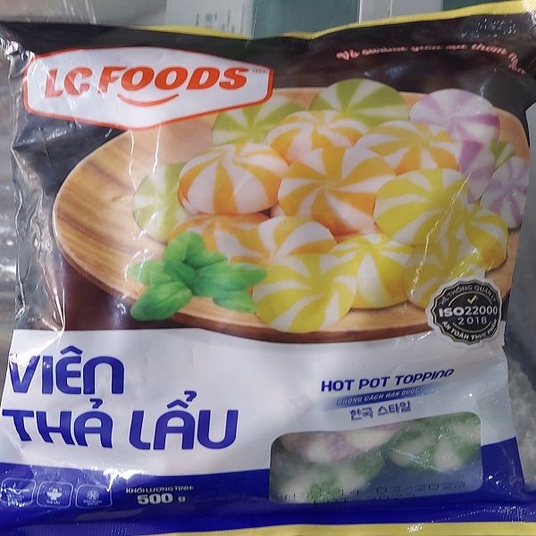 VIÊN THẢ LẨU HỖN HỢP 500G KHAY ĐEN*24 GÓI