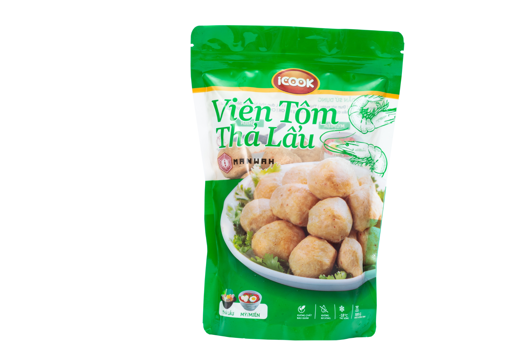 Viên tôm iCook 500g