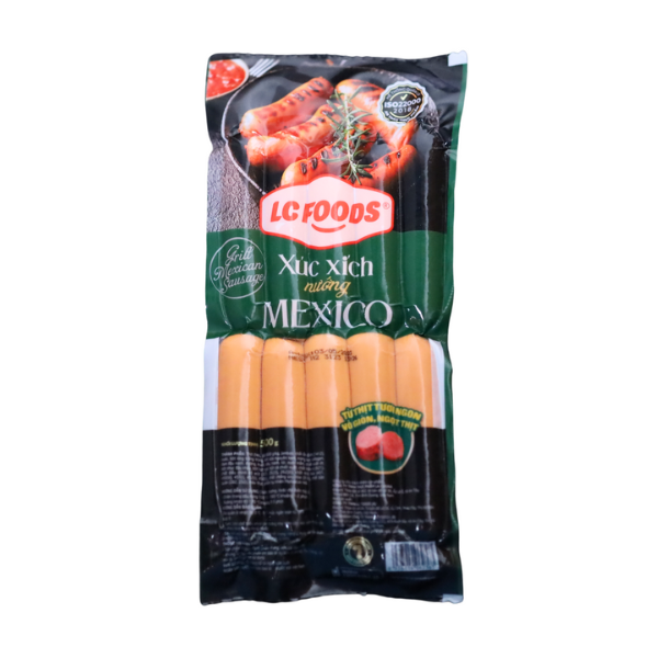 XÚC XÍCH MEXICO GT LC 500G 10 CÁI X 40 GÓI (THÙNG)