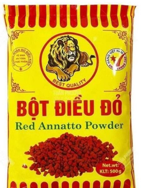 BỘT MÀU ĐIỀU 500 GR/GÓI
