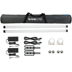 Nanlite Pavotube II 30X  2 Kit  - RGBW LED Tube with Battery & App Control