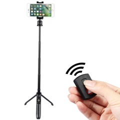 Gậy Selfie KINGJOY M070 chuyên nghiệp tích hợp cả Tripod/ Dễ dàng gấp gọn – Điều khiển thông qua Remote Bluetooth