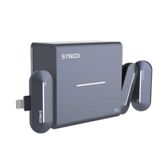 Synco P2SL / Micro Thu Âm Không Dây 2 Người Dùng cho iPhone jack Lightning (Màu Xanh)