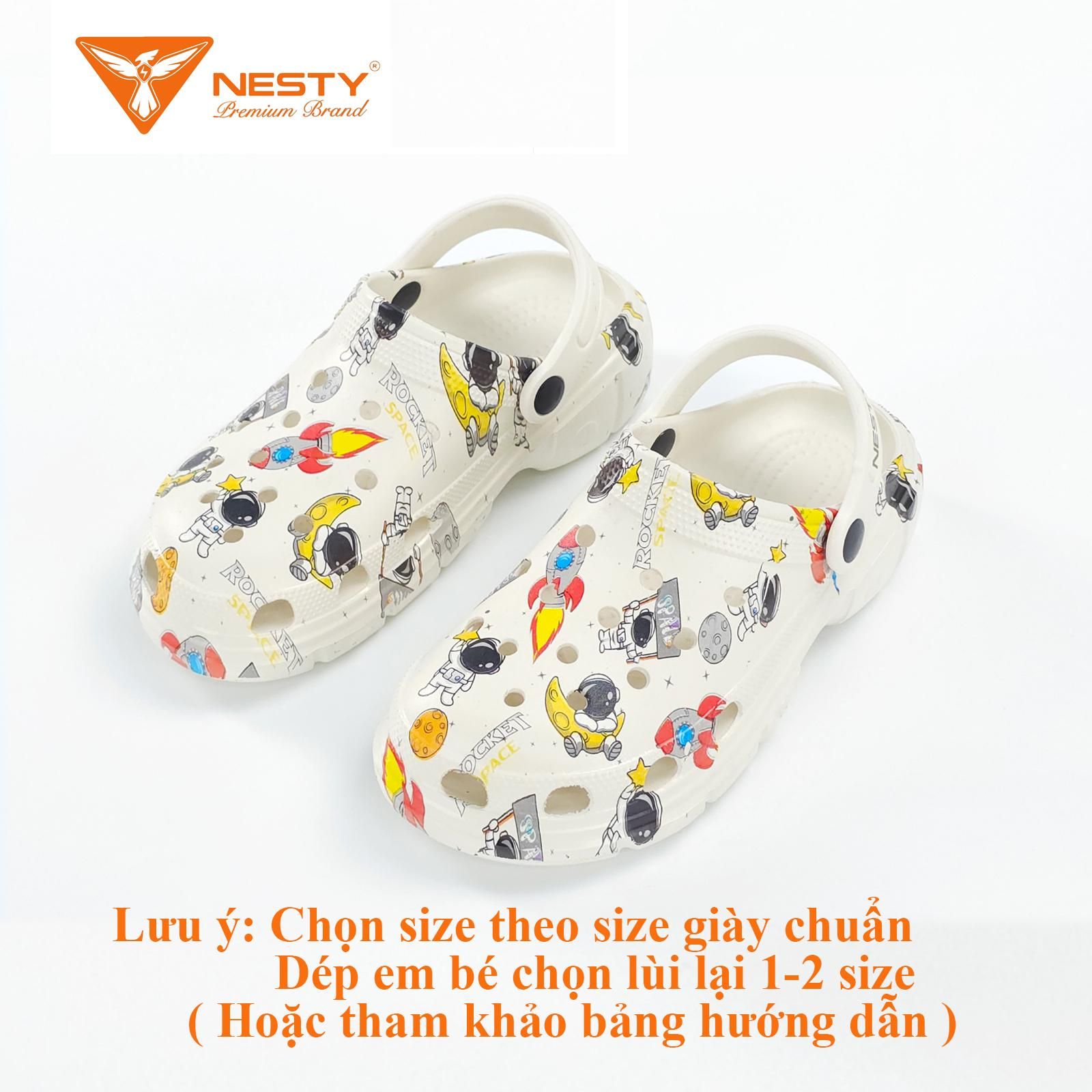 DÉP SỤC NESTY CHẤT LIỆU NHỰA EVA ÊM ÁI KIỂU DÁNG UNISEX FULL SIZE CHO CẢ GIA ĐÌNH Đế Bằng Nam NE01-NK01
