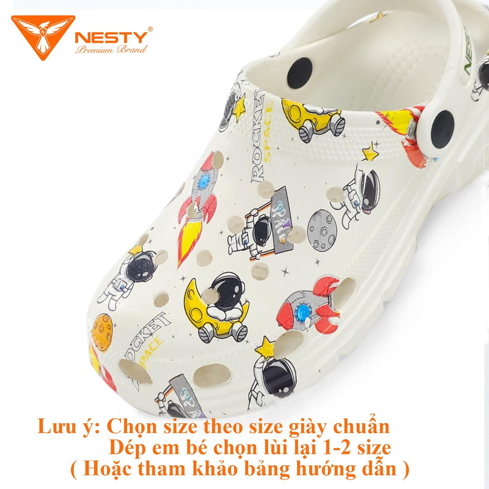 DÉP SỤC NESTY CHẤT LIỆU NHỰA EVA ÊM ÁI KIỂU DÁNG UNISEX FULL SIZE CHO CẢ GIA ĐÌNH Đế Bằng Nam NE01-NK01