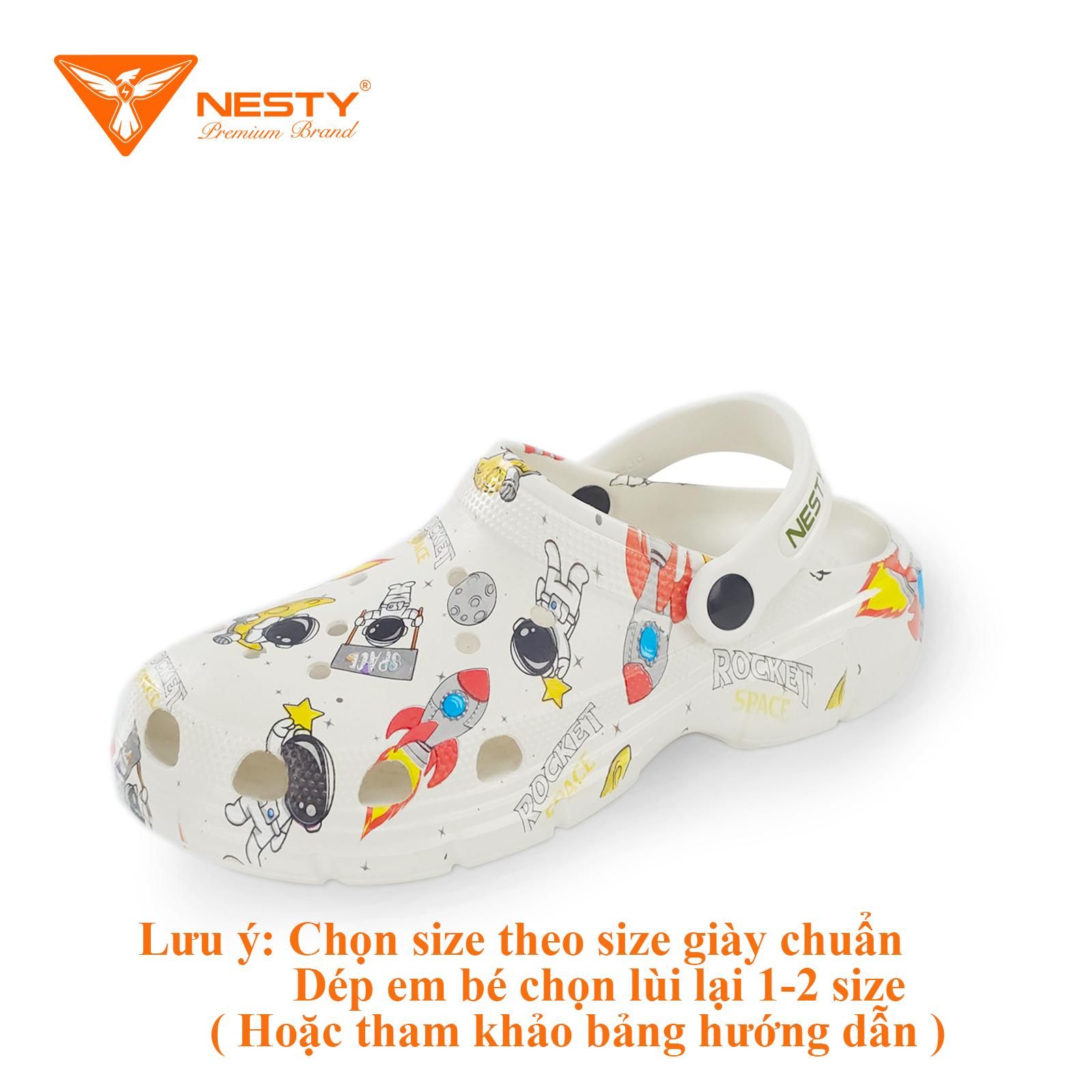 DÉP SỤC NESTY CHẤT LIỆU NHỰA EVA ÊM ÁI KIỂU DÁNG UNISEX FULL SIZE CHO CẢ GIA ĐÌNH Đế Bằng Nam NE01-NK01