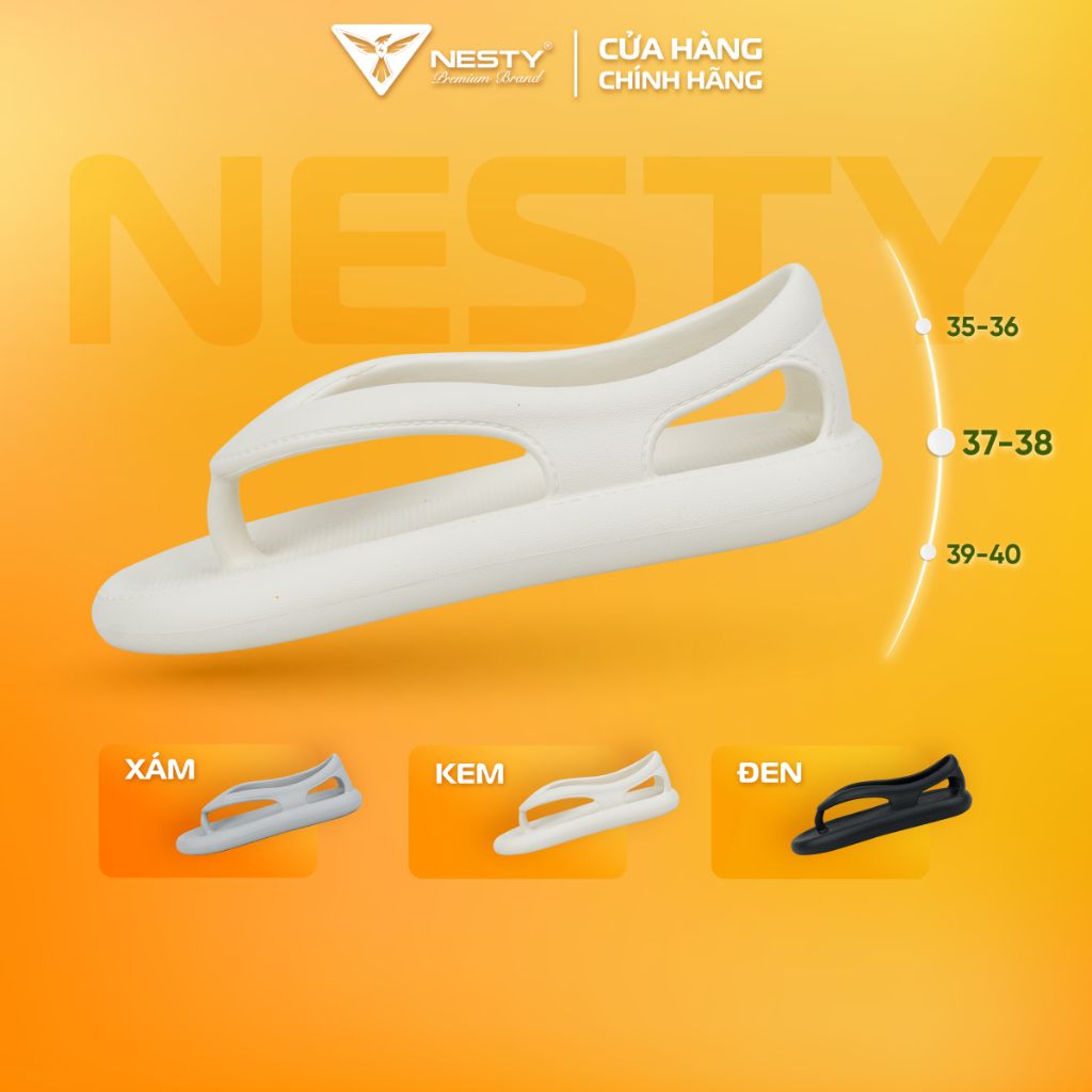 Dép Xỏ Ngón NESTY Kiểu Dáng Basic Dép Bánh Mì Chất Liệu EVA Nhẹ Mềm Mại NE04