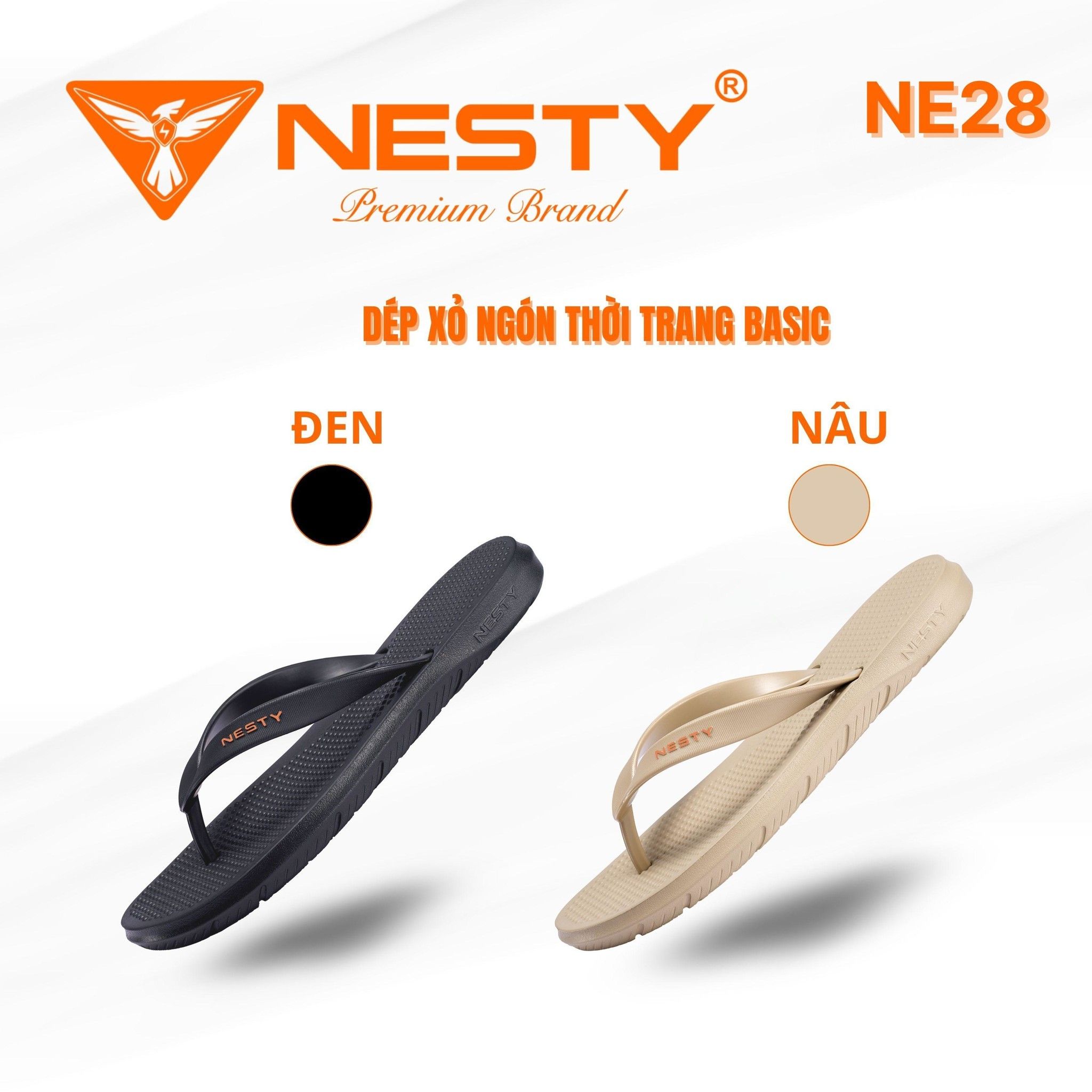 DÉP KẸP SIÊU NHẸ QUAI TPU NHÃN HIỆU NESTY MÃ NE28