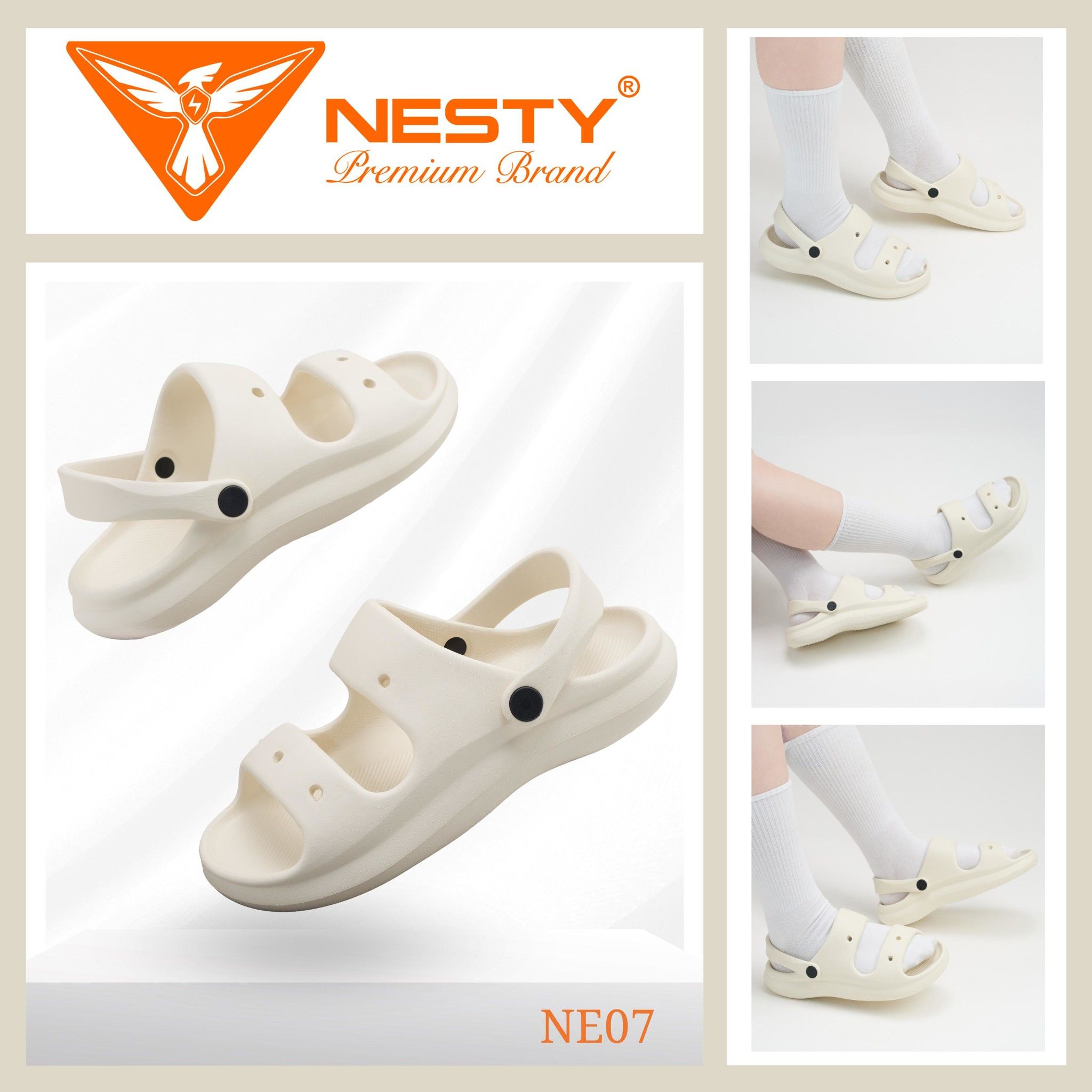 DUP - Giày Sandal Nữ Hai Quai NESTY Thời Trang Chất Liệu Eva Cao Cấp Shoes Dép