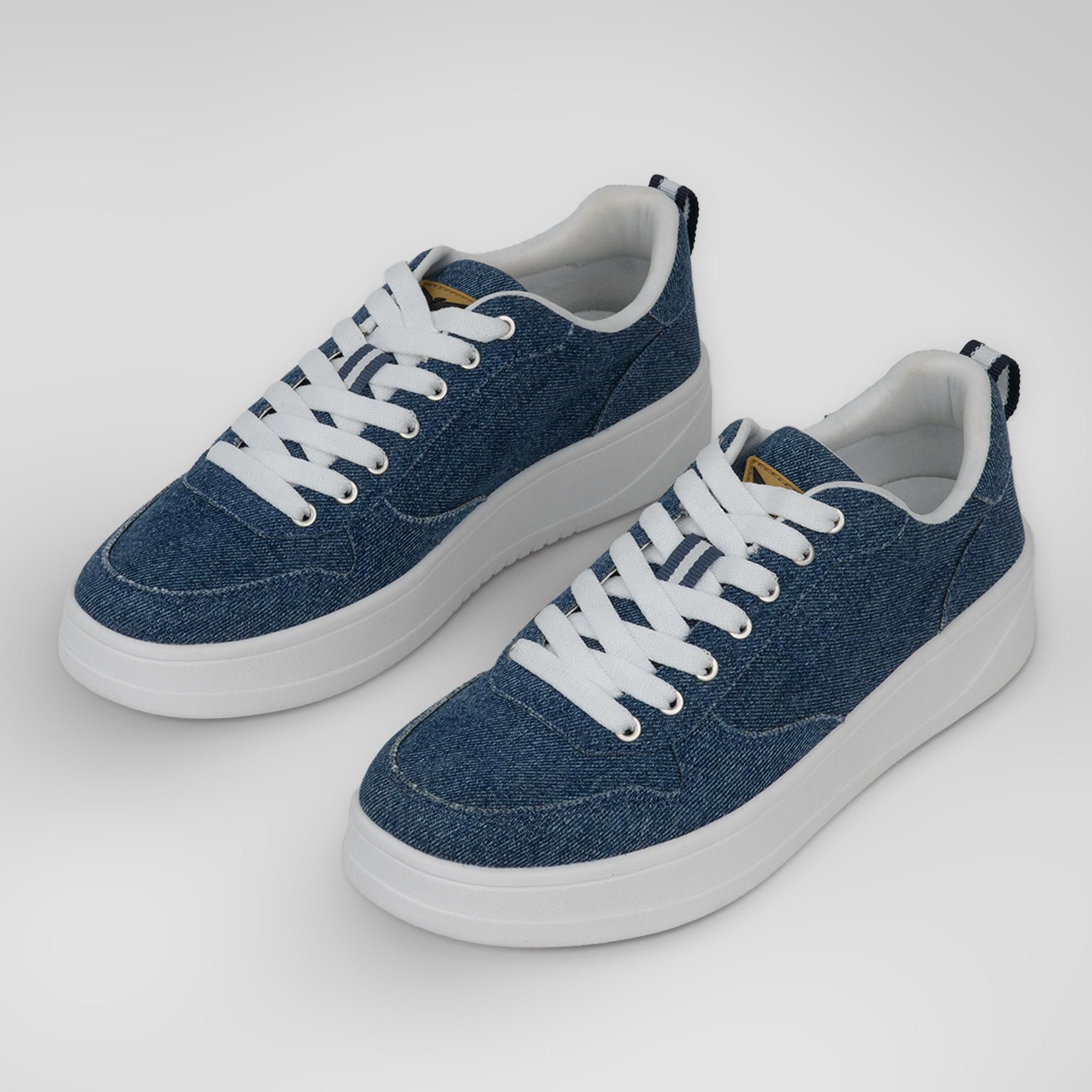 Giày Sneaker Nữ Xanh Jeans NESTY Đi Làm Đi Chơi Năng Động Chuẩn Form