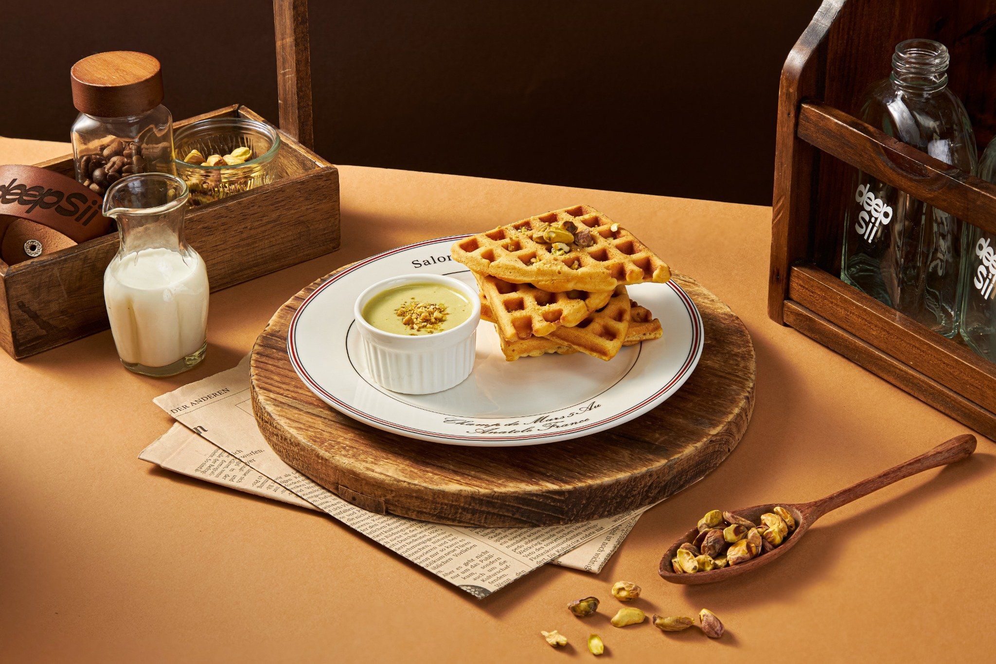 WAFFLE PISTACHIO