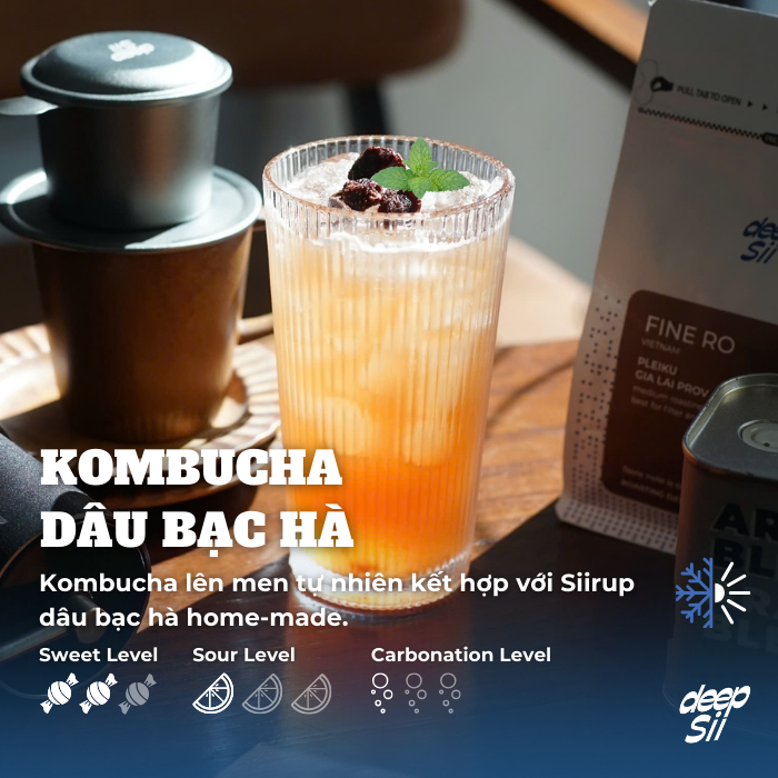 KOMBUCHA DÂU BẠC HÀ