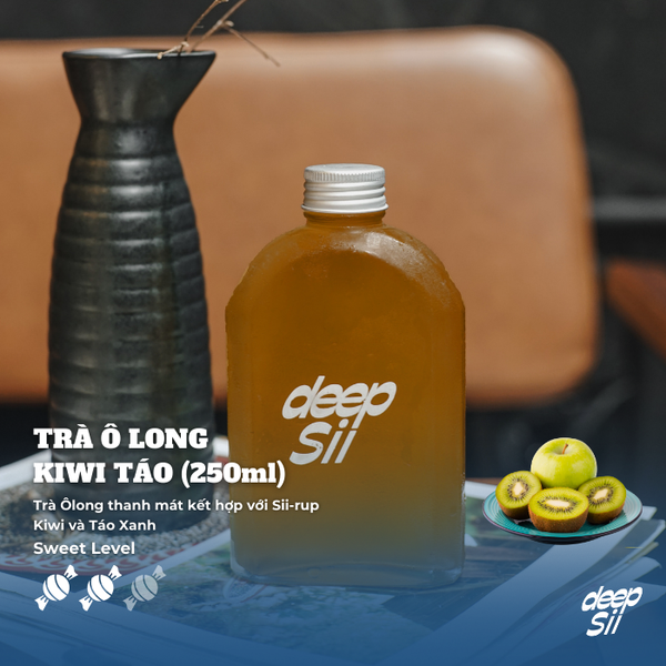 TRÀ Ô LONG KIWI TÁO - 250ML