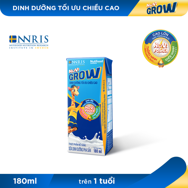 Sữa Bột Pha Sẵn Nuvi Grow trên 1 tuổi - Phát Triển Chiều Cao 180ml