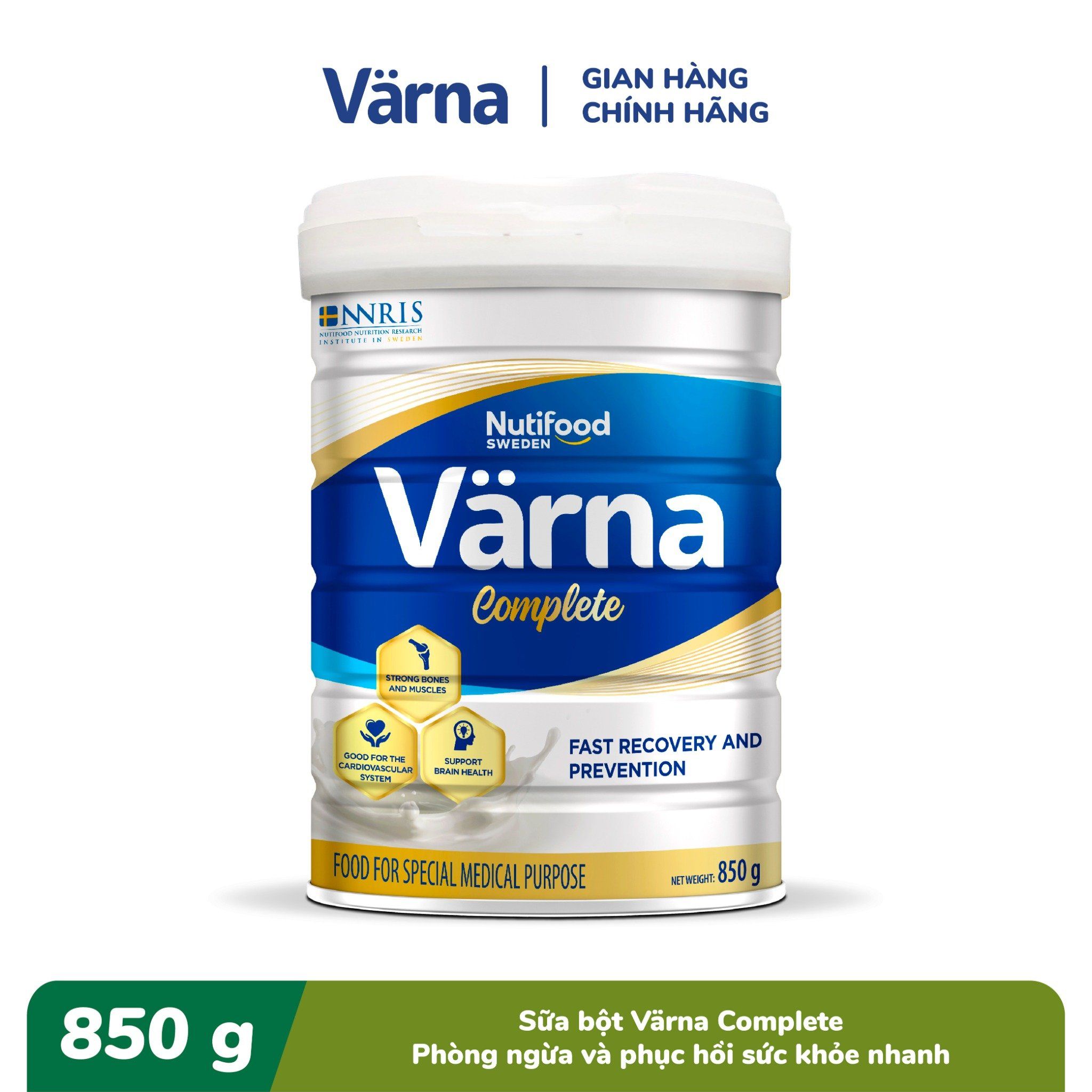 Sữa Bột Varna Complete lon 850g