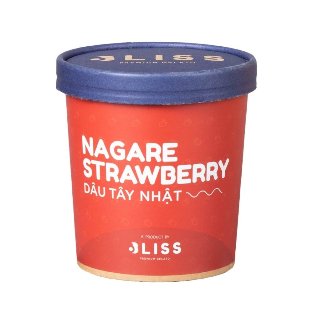 KEM DÂU TÂY NHẬT 473ML BLISS PREMIUM GELATO