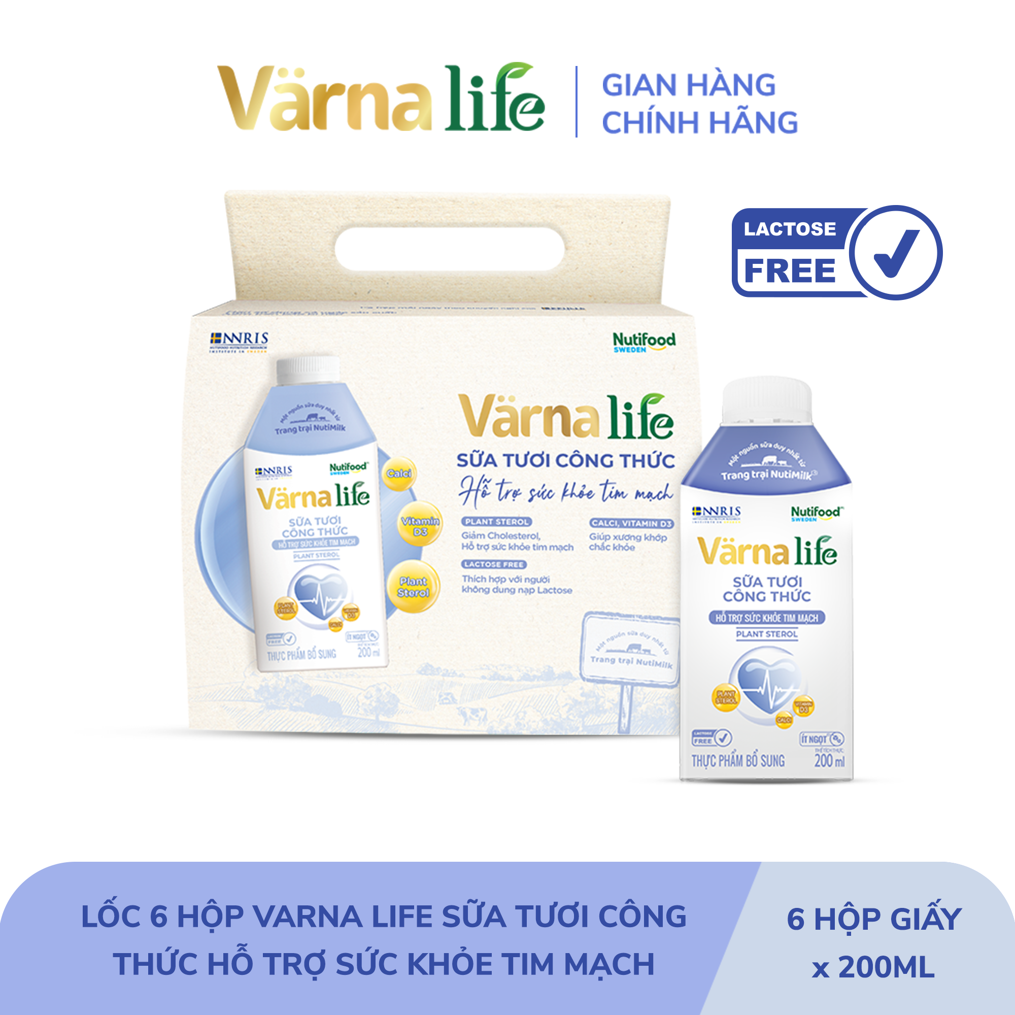 Thực phẩm bổ sung Varna Life sữa tươi công thức (Tím)