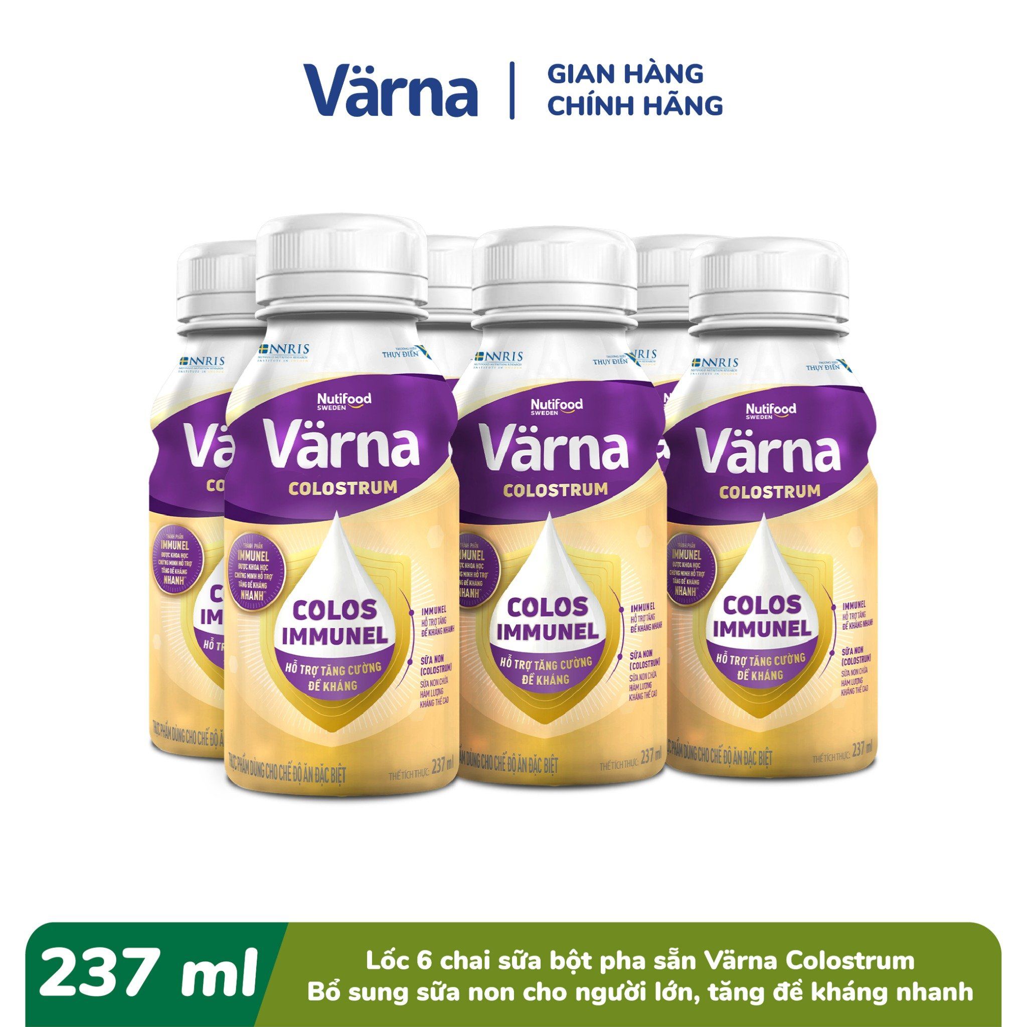 Sữa Bột Pha Sẵn Varna Colostrum Chai 237ml