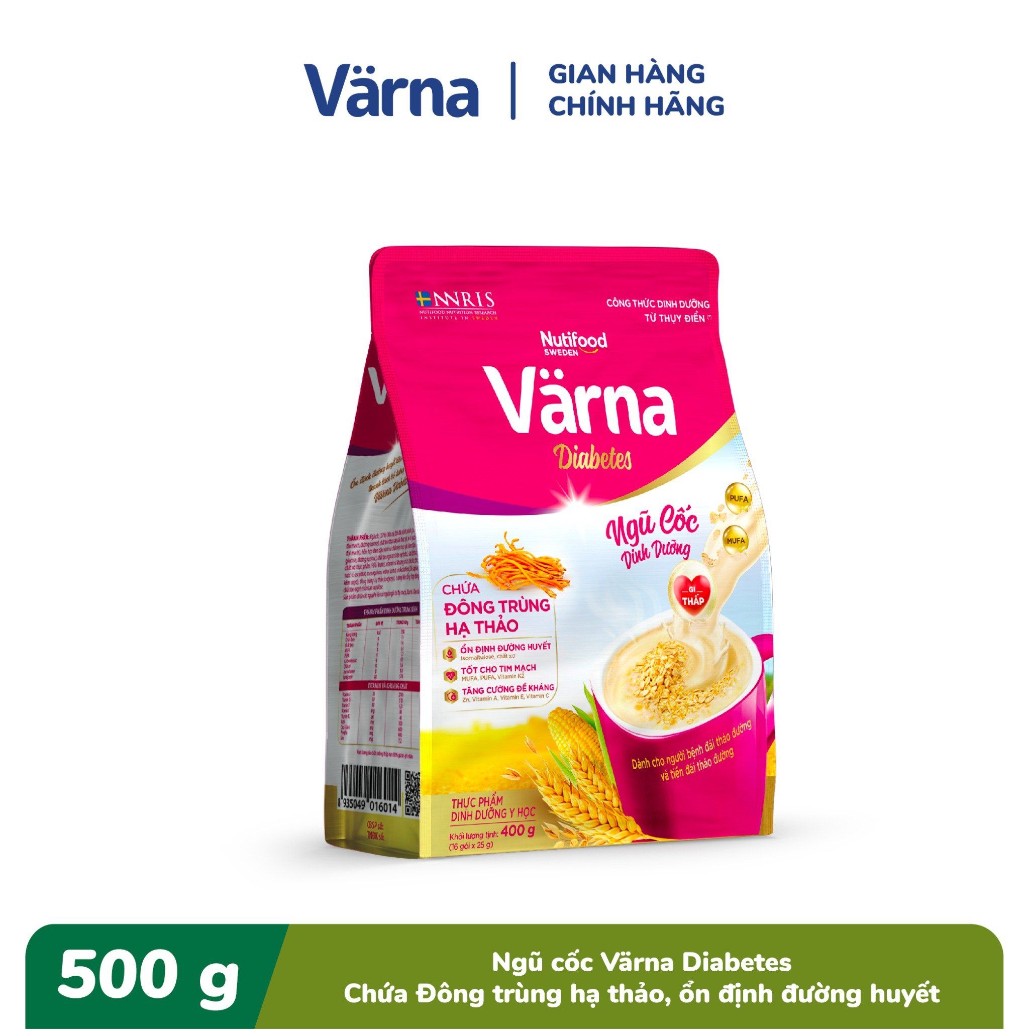 Ngũ cốc dinh dưỡng Värna Diabetes túi 400g