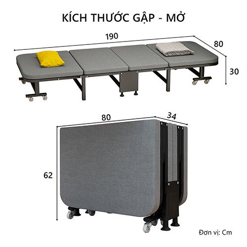 Giường gấp thông minh GM64