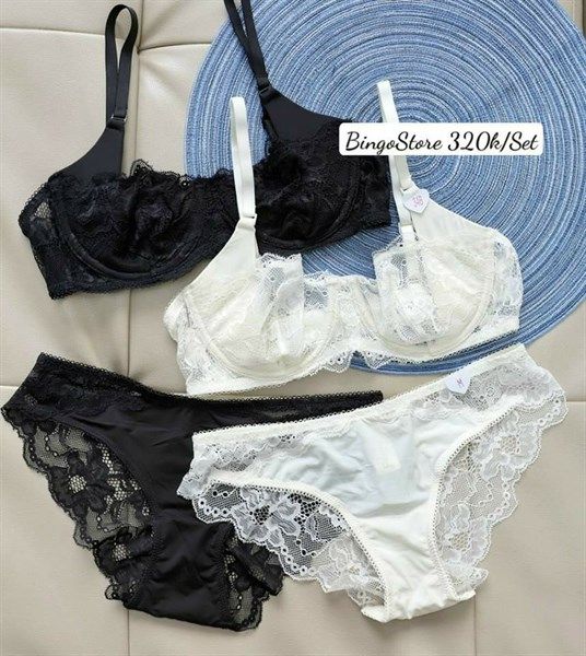  Set Bra Charm ren cao cấp BS163 