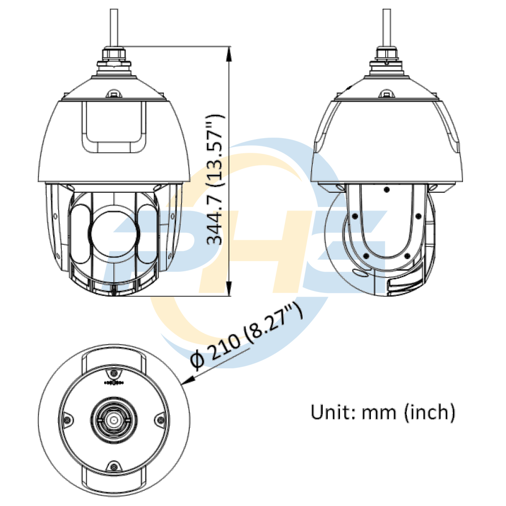  Camera HIKVISION DS-2DE5425IW-AE(T5) | Kết nối dây | IP | 4 MP | Trong nhà hoặc ngoài trời 